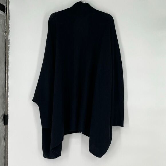 NWT ANTONIO MELANI Cashmere Zoe Cardigan Sweater Women's XL Black Open Shawl New - Picture 9 of 12
